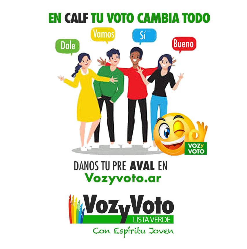 En CALF tu voto cambia todo - Danos tu pre aval